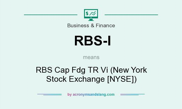 What does RBS-I mean? It stands for RBS Cap Fdg TR Vi (New York Stock Exchange [NYSE])