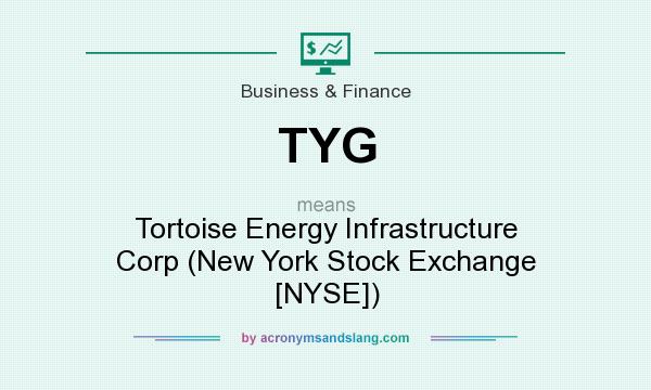 What does TYG mean? It stands for Tortoise Energy Infrastructure Corp (New York Stock Exchange [NYSE])
