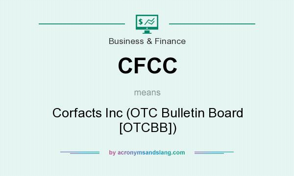 What does CFCC mean? It stands for Corfacts Inc (OTC Bulletin Board [OTCBB])
