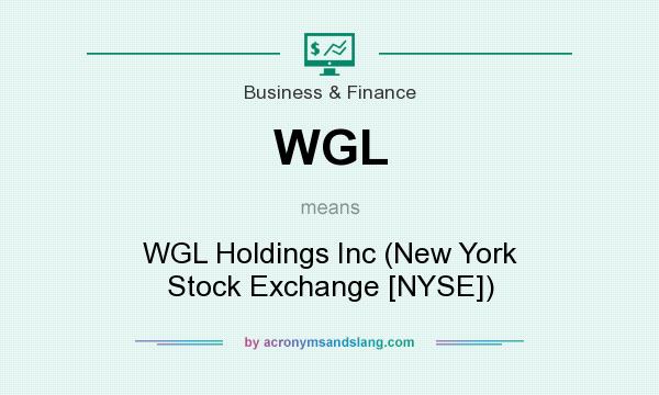 What does WGL mean? It stands for WGL Holdings Inc (New York Stock Exchange [NYSE])