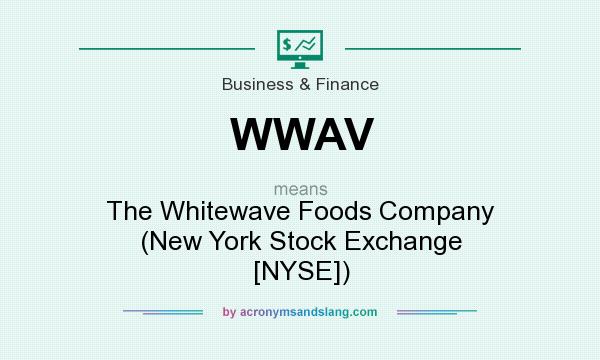 What does WWAV mean? It stands for The Whitewave Foods Company (New York Stock Exchange [NYSE])
