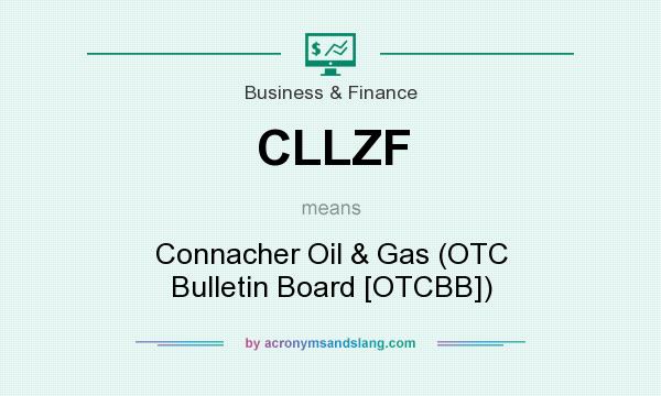 What does CLLZF mean? It stands for Connacher Oil & Gas (OTC Bulletin Board [OTCBB])