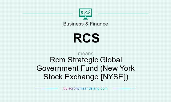 What does RCS mean? It stands for Rcm Strategic Global Government Fund (New York Stock Exchange [NYSE])
