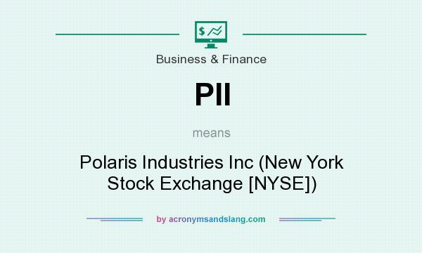What does PII mean? It stands for Polaris Industries Inc (New York Stock Exchange [NYSE])