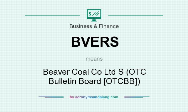 What does BVERS mean? It stands for Beaver Coal Co Ltd S (OTC Bulletin Board [OTCBB])