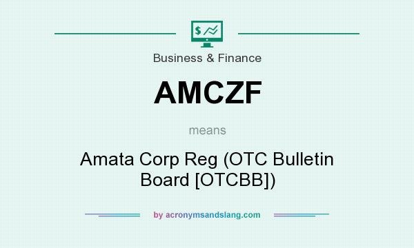 What does AMCZF mean? It stands for Amata Corp Reg (OTC Bulletin Board [OTCBB])