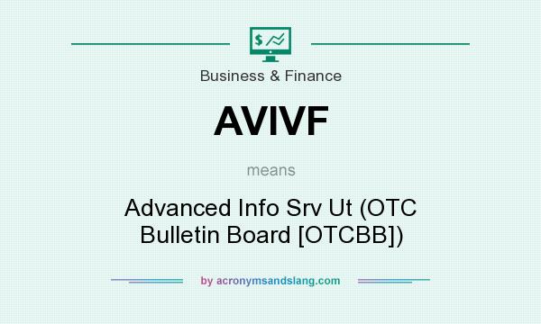 What does AVIVF mean? It stands for Advanced Info Srv Ut (OTC Bulletin Board [OTCBB])