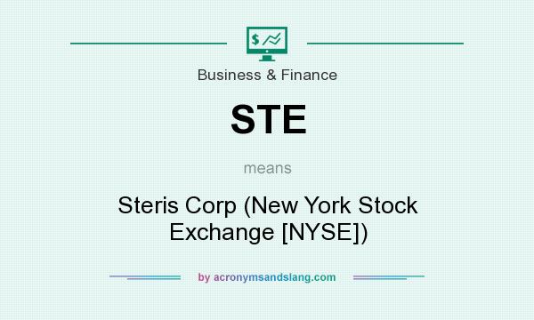 What does STE mean? It stands for Steris Corp (New York Stock Exchange [NYSE])
