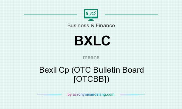 What does BXLC mean? It stands for Bexil Cp (OTC Bulletin Board [OTCBB])