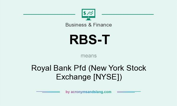 What does RBS-T mean? It stands for Royal Bank Pfd (New York Stock Exchange [NYSE])