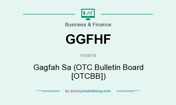 What does GGFHF mean? It stands for Gagfah Sa (OTC Bulletin Board [OTCBB])