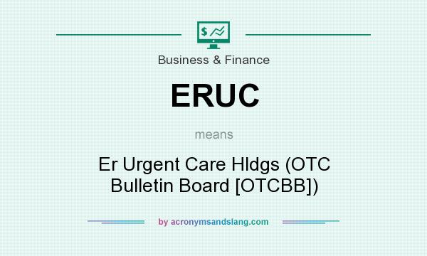 What does ERUC mean? It stands for Er Urgent Care Hldgs (OTC Bulletin Board [OTCBB])