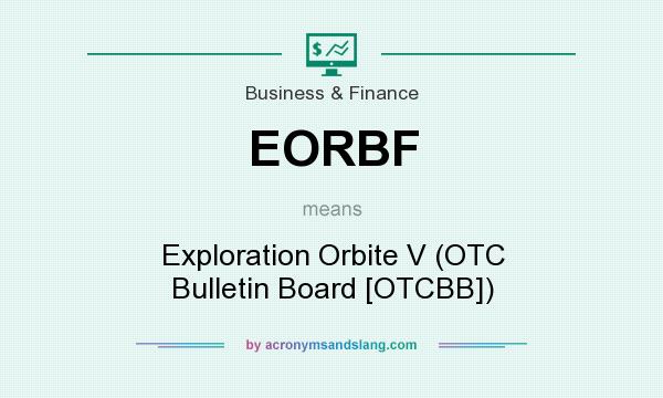 What does EORBF mean? It stands for Exploration Orbite V (OTC Bulletin Board [OTCBB])