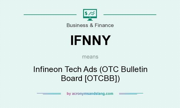 What does IFNNY mean? It stands for Infineon Tech Ads (OTC Bulletin Board [OTCBB])