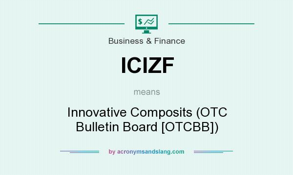 What does ICIZF mean? It stands for Innovative Composits (OTC Bulletin Board [OTCBB])