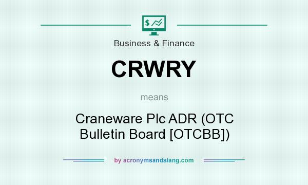 What does CRWRY mean? It stands for Craneware Plc ADR (OTC Bulletin Board [OTCBB])