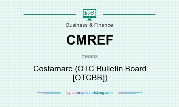 What does CMREF mean? It stands for Costamare (OTC Bulletin Board [OTCBB])