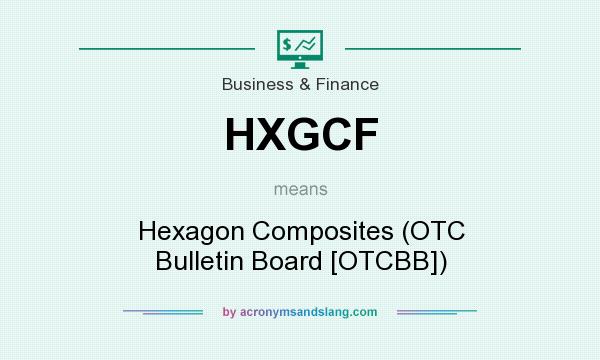 What does HXGCF mean? It stands for Hexagon Composites (OTC Bulletin Board [OTCBB])