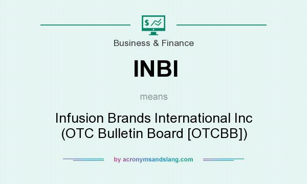 What does INBI mean? It stands for Infusion Brands International Inc (OTC Bulletin Board [OTCBB])