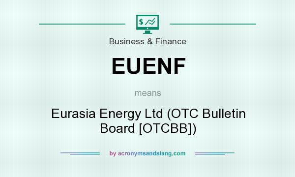 What does EUENF mean? It stands for Eurasia Energy Ltd (OTC Bulletin Board [OTCBB])
