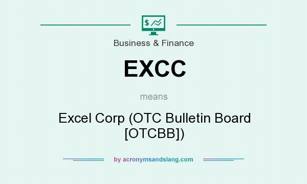 What does EXCC mean? It stands for Excel Corp (OTC Bulletin Board [OTCBB])