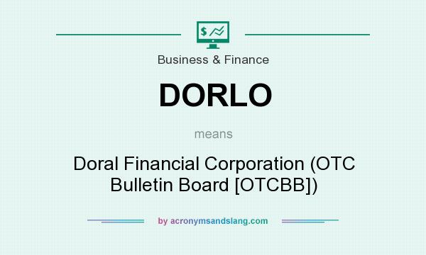 What does DORLO mean? It stands for Doral Financial Corporation (OTC Bulletin Board [OTCBB])