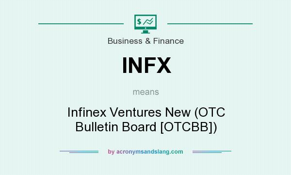 What does INFX mean? It stands for Infinex Ventures New (OTC Bulletin Board [OTCBB])