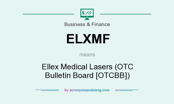 What does ELXMF mean? It stands for Ellex Medical Lasers (OTC Bulletin Board [OTCBB])