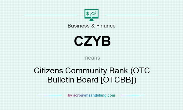 What does CZYB mean? It stands for Citizens Community Bank (OTC Bulletin Board [OTCBB])