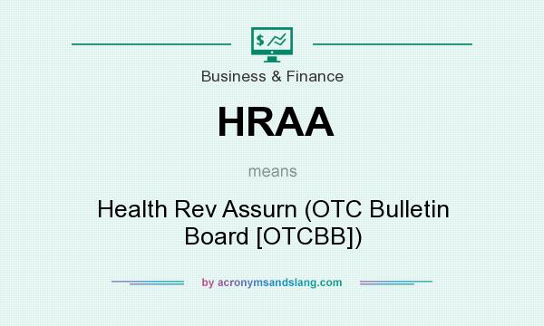 What does HRAA mean? It stands for Health Rev Assurn (OTC Bulletin Board [OTCBB])