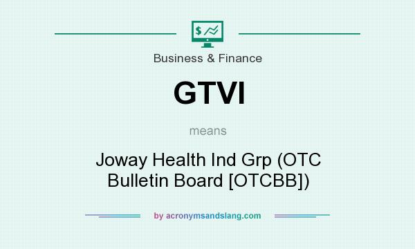 What does GTVI mean? It stands for Joway Health Ind Grp (OTC Bulletin Board [OTCBB])