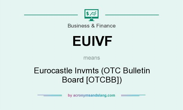 What does EUIVF mean? It stands for Eurocastle Invmts (OTC Bulletin Board [OTCBB])
