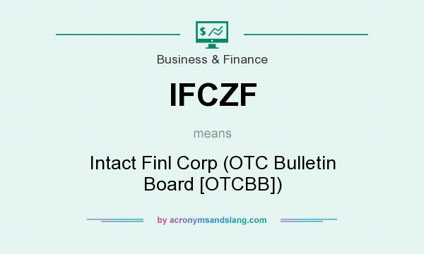 What does IFCZF mean? It stands for Intact Finl Corp (OTC Bulletin Board [OTCBB])