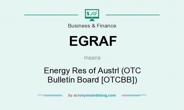 What does EGRAF mean? It stands for Energy Res of Austrl (OTC Bulletin Board [OTCBB])