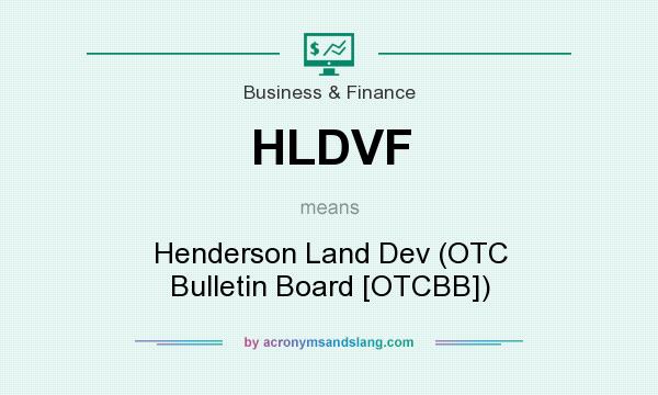 What does HLDVF mean? It stands for Henderson Land Dev (OTC Bulletin Board [OTCBB])