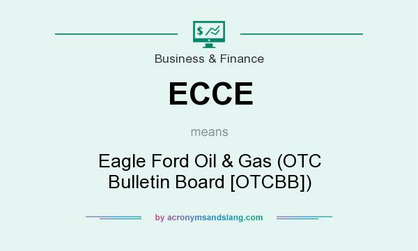 What does ECCE mean? It stands for Eagle Ford Oil & Gas (OTC Bulletin Board [OTCBB])