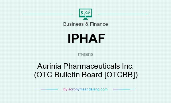 What does IPHAF mean? It stands for Aurinia Pharmaceuticals Inc. (OTC Bulletin Board [OTCBB])
