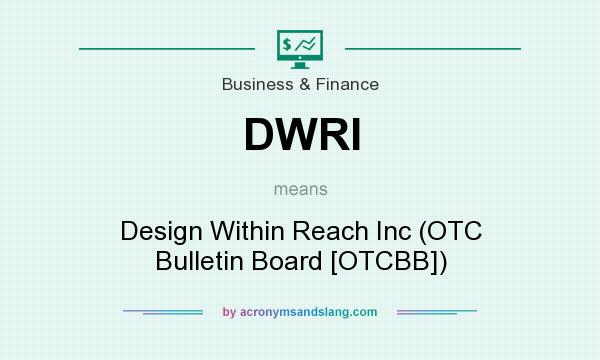 What does DWRI mean? It stands for Design Within Reach Inc (OTC Bulletin Board [OTCBB])