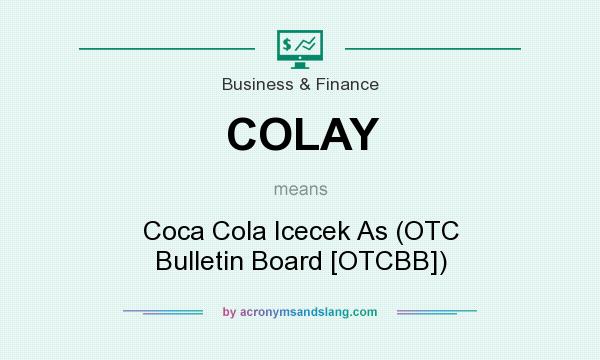 What does COLAY mean? It stands for Coca Cola Icecek As (OTC Bulletin Board [OTCBB])