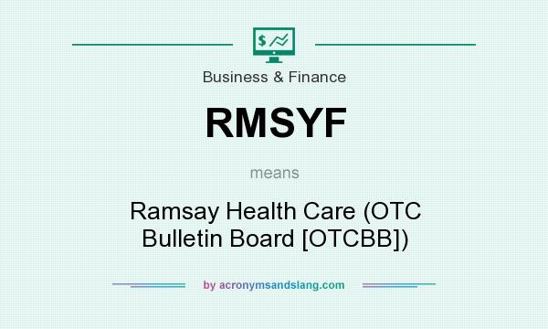 What does RMSYF mean? It stands for Ramsay Health Care (OTC Bulletin Board [OTCBB])