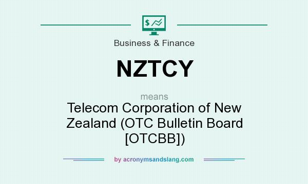 What does NZTCY mean? It stands for Telecom Corporation of New Zealand (OTC Bulletin Board [OTCBB])