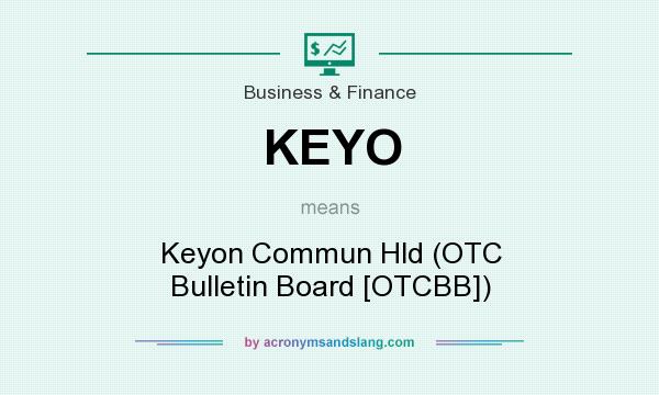 What does KEYO mean? It stands for Keyon Commun Hld (OTC Bulletin Board [OTCBB])