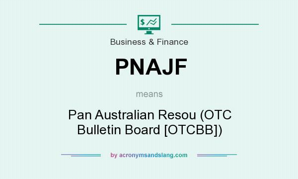 What does PNAJF mean? It stands for Pan Australian Resou (OTC Bulletin Board [OTCBB])