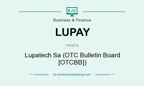 What does LUPAY mean? It stands for Lupatech Sa (OTC Bulletin Board [OTCBB])