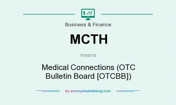 What does MCTH mean? It stands for Medical Connections (OTC Bulletin Board [OTCBB])