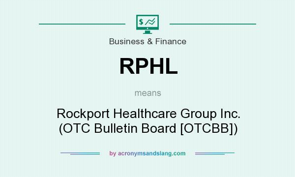What does RPHL mean? It stands for Rockport Healthcare Group Inc. (OTC Bulletin Board [OTCBB])