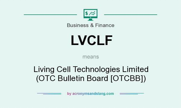 What does LVCLF mean? It stands for Living Cell Technologies Limited (OTC Bulletin Board [OTCBB])