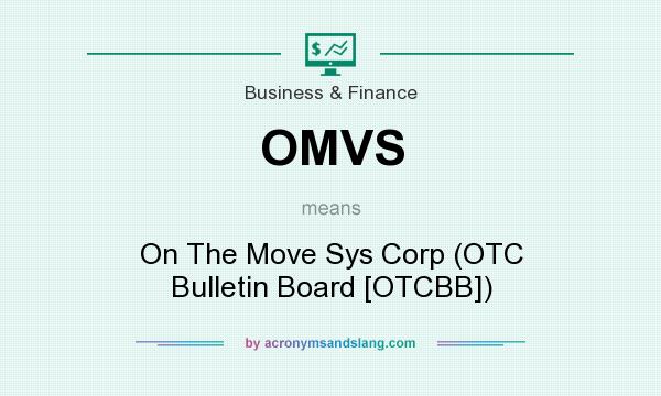 What does OMVS mean? It stands for On The Move Sys Corp (OTC Bulletin Board [OTCBB])