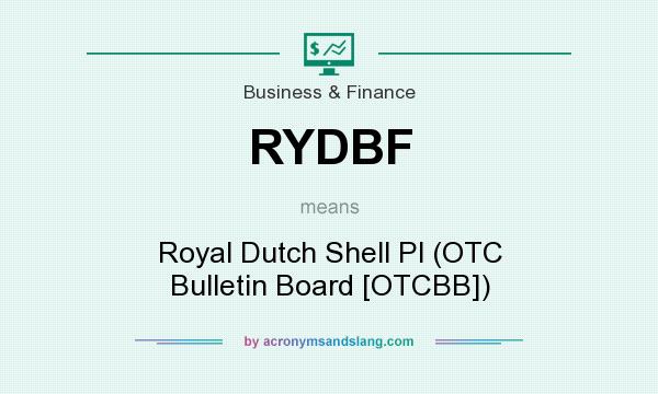 What does RYDBF mean? It stands for Royal Dutch Shell Pl (OTC Bulletin Board [OTCBB])