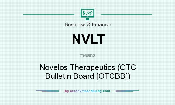 What does NVLT mean? It stands for Novelos Therapeutics (OTC Bulletin Board [OTCBB])